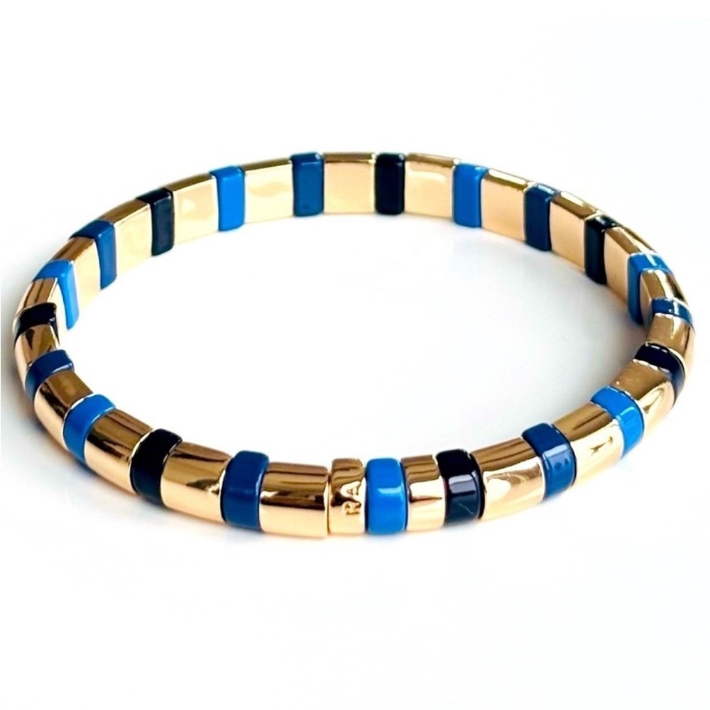 SOLD! Roxanne Assoulin True Blue Half Pipe Bracelet NWT